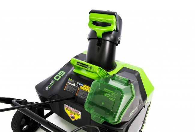 Снегоуборщик GREENWORKS GD60ST 60V (51 СМ) бесщёточный аккумуляторный с АКБ 4 А/Ч и ЗУ Снегоуборщик GREENWORKS GD60ST 60V (51 СМ) бесщёточный аккумуляторный с АКБ 4 А/Ч и ЗУ